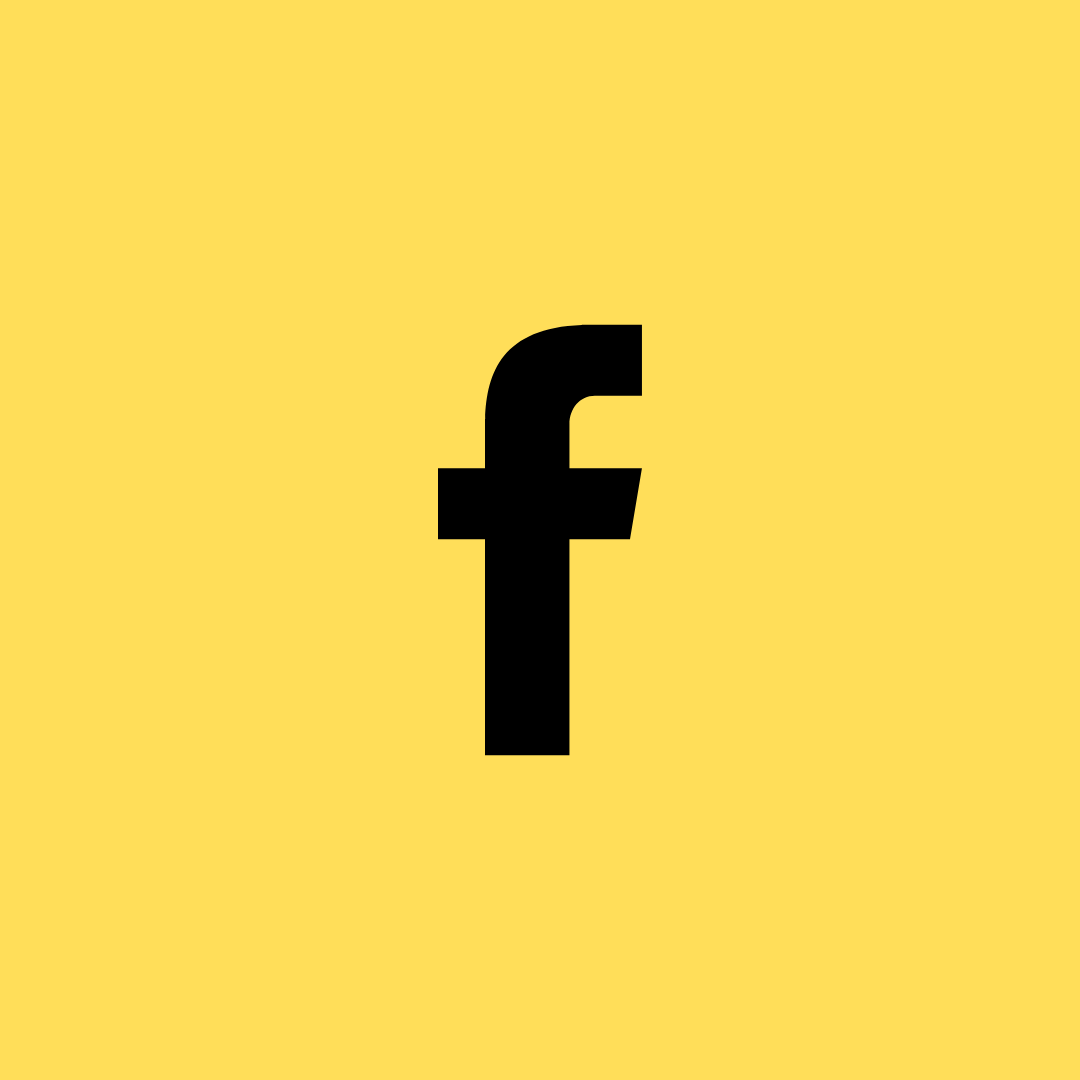 Facebook Logo in Yellow